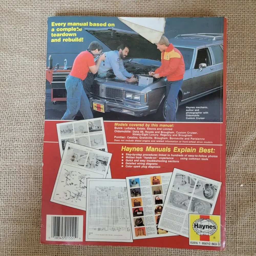 Buick, Oldsmobile & Pontiac Full Size RWD 1970-1990 Haynes Repair Manual 19025